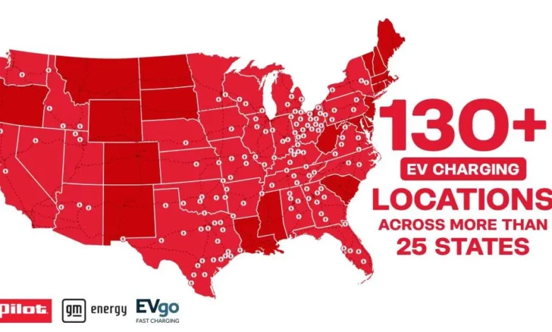GM-Pilot EV charging network now spans over 25 states